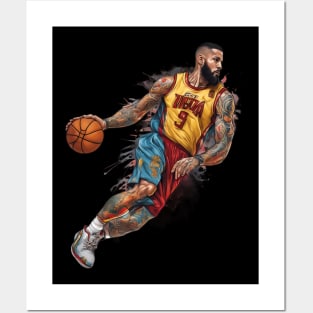 Basketball Dribble Posters and Art